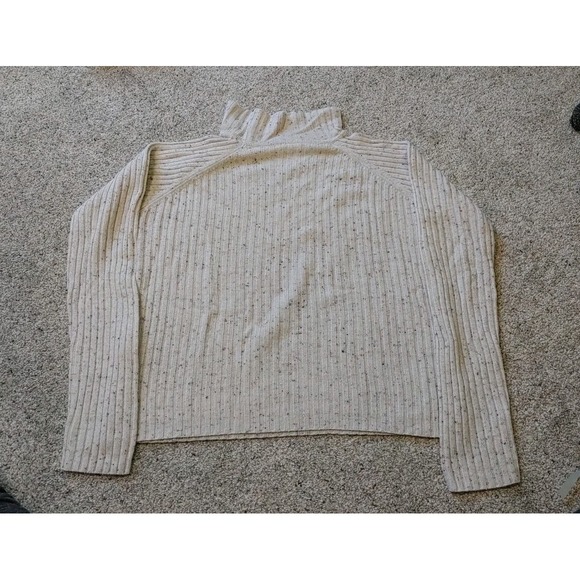 Vintage 03 Tommy Hilfiger Women's Sweater Cream With Multi-Color Flecks Size XL - Picture 9 of 9